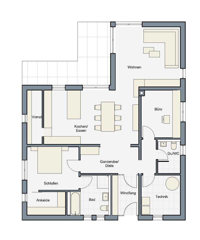 Musterhaus M10 Grundriss EG