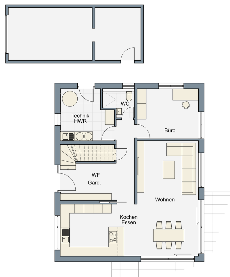 Musterhaus M7, Grundriss EG